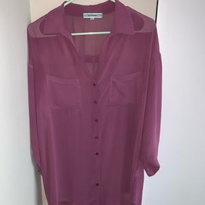 Long flowy oversized blouse